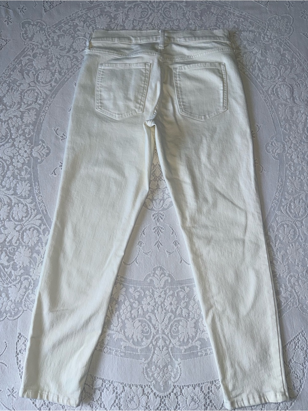 Banana Republic Mr Skinny Fit White Denim Jeans Women’s Petite 30/10 - Picture 2 of 13